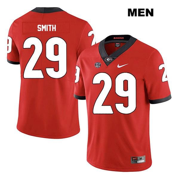 Georgia Bulldogs Men's Christopher Smith #29 NCAA Legend Authentic Red Nike Stitched College Football Jersey FBY6456JI